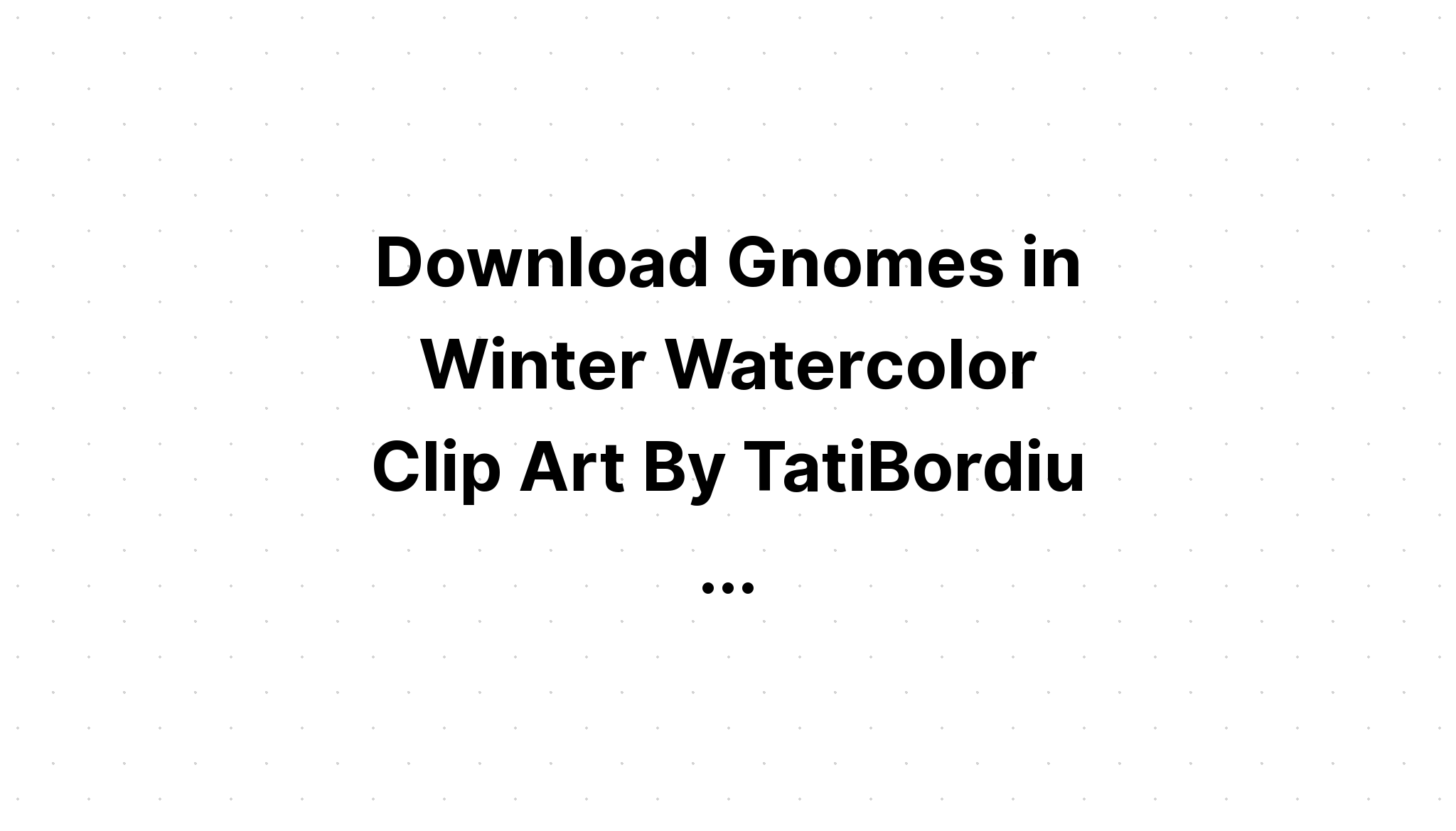 Download Fall Gnomes Watercolor Clipart SVG File